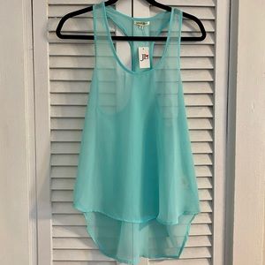 NWT Sheer Beach Tank Cover-up